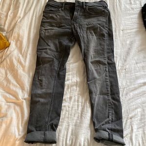 Rising Sun brand charcoal gray flex fit skinny jeans size 32x32